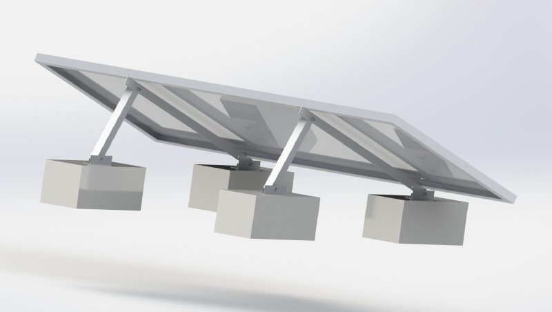 Fixed Simple Triangle Solar Brackets